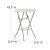 Flash Furniture RB-32RB-BAR-GW-GG 32" Round Granite White Plastic Bar Height Folding Table addl-1