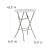 Flash Furniture RB-32RB-BAR-GW-GG 32" Round Granite White Plastic Bar Height Folding Table addl-2