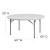 Flash Furniture RB-60R-GG 60" Round Granite White Plastic Folding Table addl-1