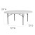 Flash Furniture RB-72R-GG 72" Round Granite White Plastic Folding Table addl-1