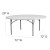 Flash Furniture RB-72R-GG 72" Round Granite White Plastic Folding Table addl-2