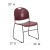 Flash Furniture RUT-188-BY-GG HERCULES Series 880 Lb. Capacity Burgundy Ultra Compact Stack Chair with Black Frame addl-1