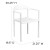 Flash Furniture RUT-418-WH-GG HERCULES Series 1000 Lb. Capacity White Plastic Cafe Stack Chair addl-1