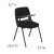 Flash Furniture RUT-EO1-01-PAD-RTAB-GG Black Padded Ergonomic Shell Chair with Right Handed Flip-Up Tablet Arm addl-1