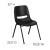 Flash Furniture RUT-EO1-BK-GG HERCULES Series 880 Lb. Capacity Black Ergonomic Shell Stack Chair addl-1