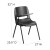 Flash Furniture RUT-EO1-BK-RTAB-GG Black Ergonomic Shell Chair with Right Handed Flip-Up Tablet Arm addl-1