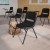 Flash Furniture RUT-EO1-BK-RTAB-GG Black Ergonomic Shell Chair with Right Handed Flip-Up Tablet Arm addl-2