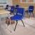 Flash Furniture RUT-EO1-BL-GG HERCULES Series 880 Lb. Capacity Blue Ergonomic Shell Stack Chair addl-2