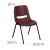 Flash Furniture RUT-EO1-BY-GG HERCULES Series 880 Lb. Capacity Burgundy Ergonomic Shell Stack Chair addl-1