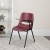Flash Furniture RUT-EO1-BY-LTAB-GG Burgundy Ergonomic Shell Chair with Left Handed Flip-Up Tablet Arm addl-1
