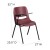Flash Furniture RUT-EO1-BY-RTAB-GG Burgundy Ergonomic Shell Chair with Right Handed Flip-Up Tablet Arm addl-1