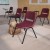 Flash Furniture RUT-EO1-BY-RTAB-GG Burgundy Ergonomic Shell Chair with Right Handed Flip-Up Tablet Arm addl-2