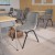 Flash Furniture RUT-EO1-GY-GG HERCULES Series 880 Lb. Capacity Gray Ergonomic Shell Stack Chair addl-2