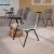 Flash Furniture RUT-EO1-GY-RTAB-GG Gray Ergonomic Shell Chair with Right Handed Flip-Up Tablet Arm addl-2