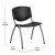Flash Furniture RUT-F01A-BK-GG HERCULES Series 880 Lb. Capacity Black Plastic Stack Chair with Titanium Frame addl-1