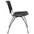 Flash Furniture RUT-F01A-BK-GG HERCULES Series 880 Lb. Capacity Black Plastic Stack Chair with Titanium Frame addl-6