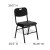 Flash Furniture RUT-GK01-BK-BAS-GG HERCULES Series 880 Lb. Capacity Black Plastic Chair with Black Frame and Book Basket addl-1