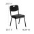 Flash Furniture RUT-GK01-BK-GG IHERCULES Series 880 Lb. Capacity Black Plastic Stack Chair with Black Frame addl-1