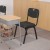 Flash Furniture RUT-GK01-BK-GG IHERCULES Series 880 Lb. Capacity Black Plastic Stack Chair with Black Frame addl-2