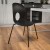 Flash Furniture RUT-NC258-BK-GG HERCULES Series 770 Lb. Capacity Designer Black Plastic Stack Chair with Black Frame addl-2