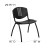 Flash Furniture RUT-NF01A-BK-GG HERCULES Series 880 Lb. Capacity Black Plastic Stack Chair with Black Frame addl-1
