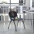 Flash Furniture RUT-NF01A-BK-GG HERCULES Series 880 Lb. Capacity Black Plastic Stack Chair with Black Frame addl-2