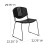 Flash Furniture RUT-NF02-BK-GG HERCULES Series 400 Lb. Capacity Black Plastic Stack Chair with Black Frame addl-1