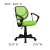 Flash Furniture WA-3074-GN-A-GG Green Mesh Computer Chair with Arms addl-1