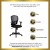 Flash Furniture WL-3958SYG-BK-A-GG Mid-Back Designer Back Task Chair with Padded Fabric Seat and Arms addl-1
