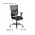 Flash Furniture WL-5029SYG-A-GG HERCULES Series Big & Tall Black Mesh Office Chair with Arms, 400 Lb. Capacity addl-1