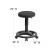 Flash Furniture WL-905DG-GG Black Ergonomic Stool with Foot Ring addl-1