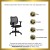 Flash Furniture WL-A277-BK-A-GG Contemporary Mesh Task Chair Black Fabric Seat and Arms addl-1