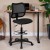 Flash Furniture WL-A277-BK-D-GG Mid-Back Mesh Drafting Stool with Black Fabric Seat addl-2