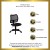 Flash Furniture WL-A277-BK-GG Contemporary Mesh Task Chair Black Fabric Seat addl-2