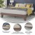 Flash Furniture YKC-1090-Q-WAL-GG Walnut Finish Wood Queen Platform Bed with Wooden Support Slats addl-3
