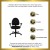 Flash Furniture WL-A654MG-BK-A-GG Black Fabric Multi-Function Task Chair with Adjustable Lumbar Support addl-1