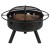 Flash Furniture YL-32D-GG 29" Round Wood Burning Firepit with Mesh Spark Screen addl-9