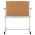 Flash Furniture YU-YCI-001-CK-GG 45.25"W x 54.75"H Reversible Mobile Cork Bulletin Board and White Board with Pen Tray addl-6