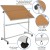 Flash Furniture YU-YCI-003-CK-GG 53"W x 62.5"H Reversible Mobile Cork Bulletin Board and White Board with Pen Tray addl-3