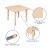 Flash Furniture YU-YCX-002-2-SQR-TBL-NAT-GG 24" Square Natural Plastic Height Adjustable Activity Table addl-3