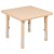 Flash Furniture YU-YCX-0023-2-SQR-TBL-NAT-E-GG 24" Square Natural Plastic Height Adjustable Activity Table with 4 Chairs addl-7