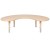 Flash Furniture YU-YCX-004-2-MOON-TBL-NAT-GG 35"W x 65"L Half-Moon Natural Plastic Height Adjustable Activity Table addl-6