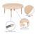 Flash Furniture YU-YCX-005-2-ROUND-TBL-NAT-GG 45" Round Natural Plastic Height Adjustable Activity Table addl-3