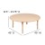 Flash Furniture YU-YCX-005-2-ROUND-TBL-NAT-GG 45" Round Natural Plastic Height Adjustable Activity Table addl-4
