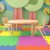 Flash Furniture YU-YCX-0053-2-ROUND-TBL-NAT-R-GG 45" Round Natural Plastic Height Adjustable Activity Table with 2 Chairs addl-1