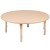 Flash Furniture YU-YCX-0053-2-ROUND-TBL-NAT-R-GG 45" Round Natural Plastic Height Adjustable Activity Table with 2 Chairs addl-7