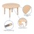 Flash Furniture YU-YCX-007-2-ROUND-TBL-NAT-GG 33" Round Natural Plastic Height Adjustable Activity Table addl-3
