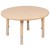 Flash Furniture YU-YCX-0073-2-ROUND-TBL-NAT-E-GG 33" Round Natural Plastic Height Adjustable Activity Table with 4 Chairs addl-7