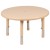 Flash Furniture YU-YCX-0073-2-ROUND-TBL-NAT-E-GG 33" Round Natural Plastic Height Adjustable Activity Table with 4 Chairs addl-7
