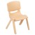 Flash Furniture YU-YCX-0073-2-ROUND-TBL-NAT-R-GG 33" Round Natural Plastic Height Adjustable Activity Table with 2 Chairs addl-6